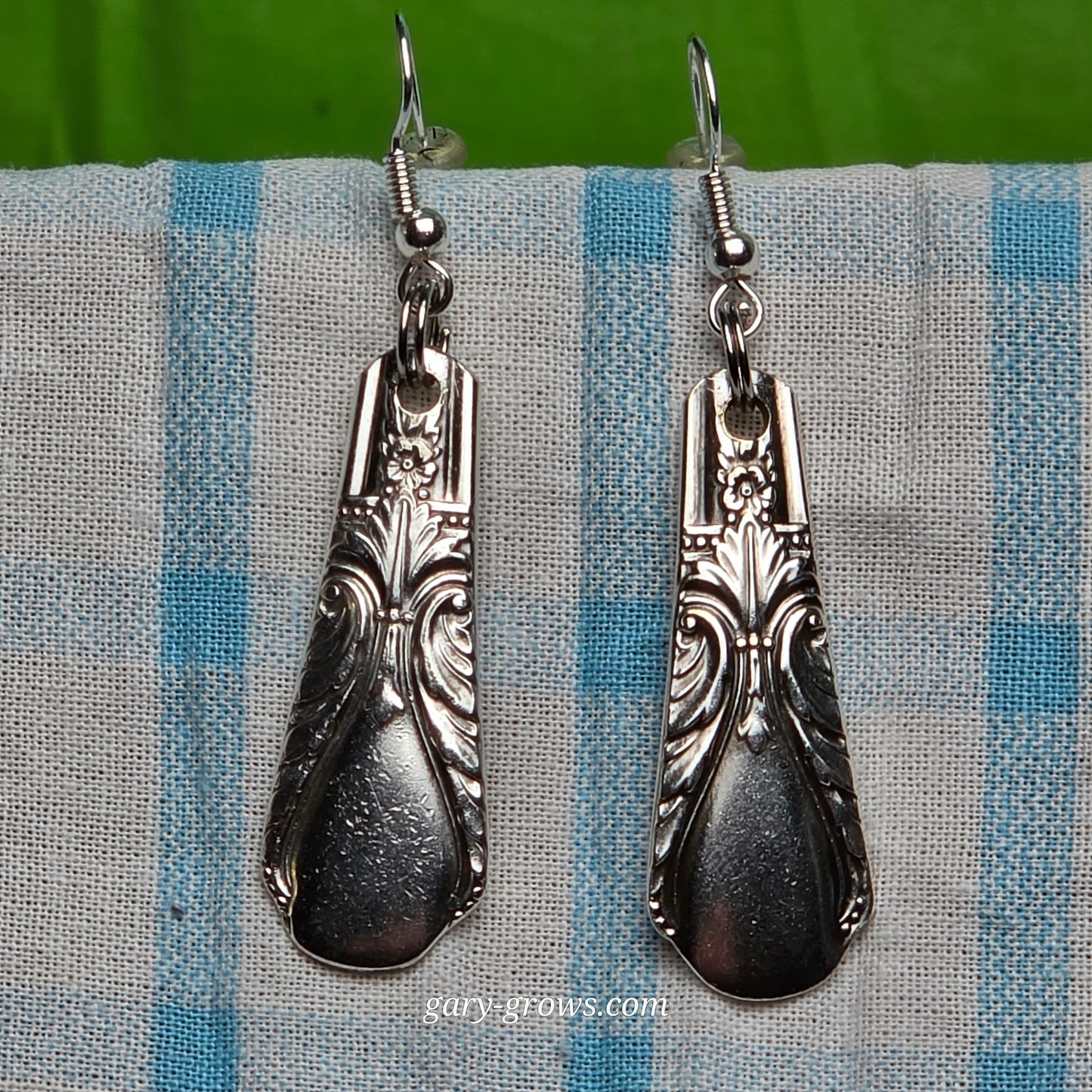 Vintage Silver Plate Spoon Earrings