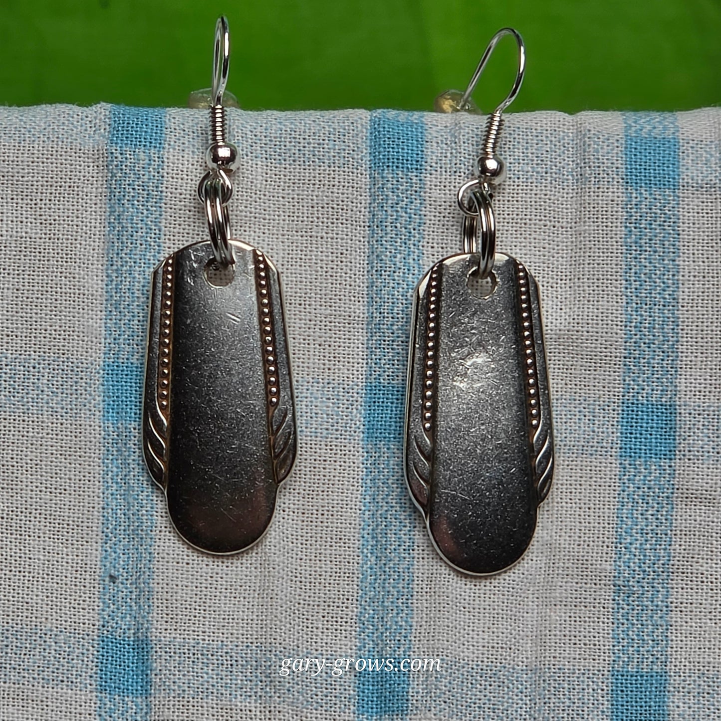 Vintage Silver Plate Spoon Earrings