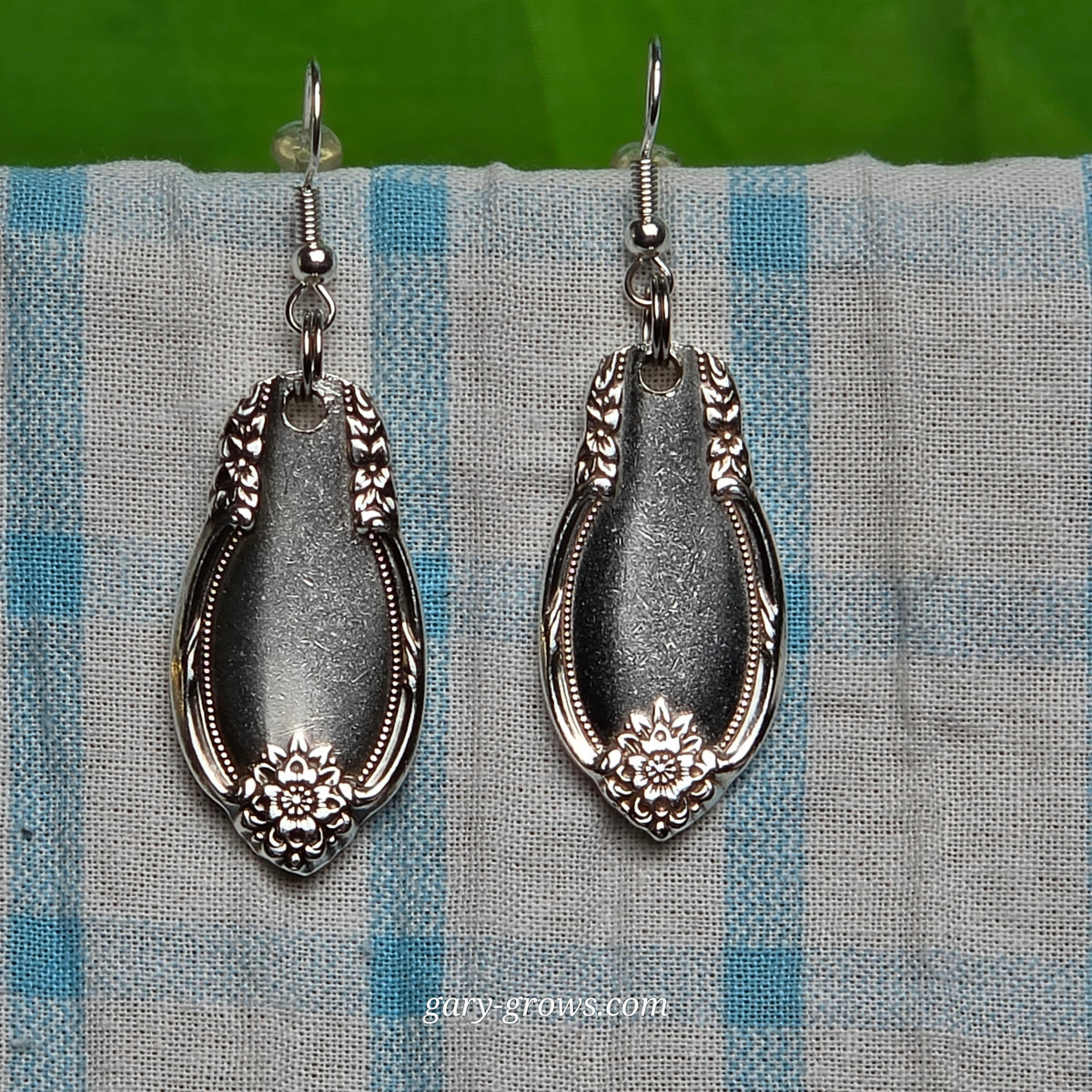 Vintage Silver Plate Spoon Earrings