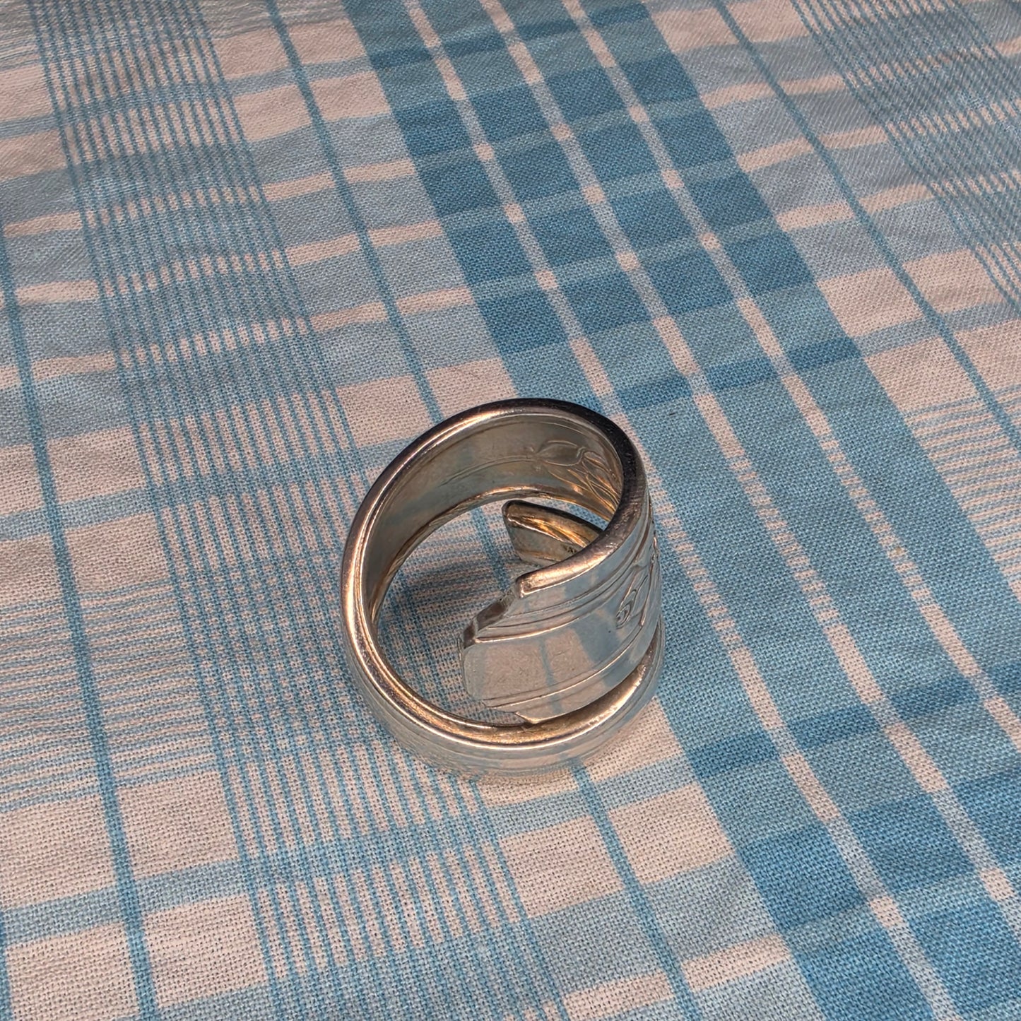 Rosalie (1938) Pattern Spiral Spoon ring - Size 11