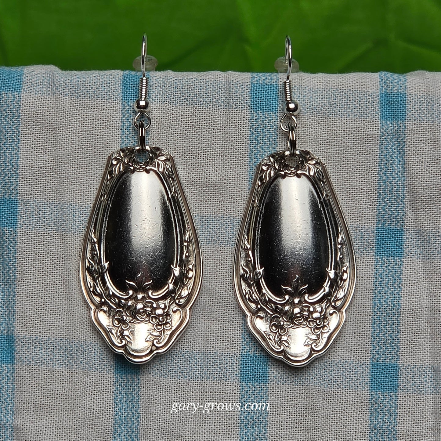Vintage Silver Plate Spoon Earrings