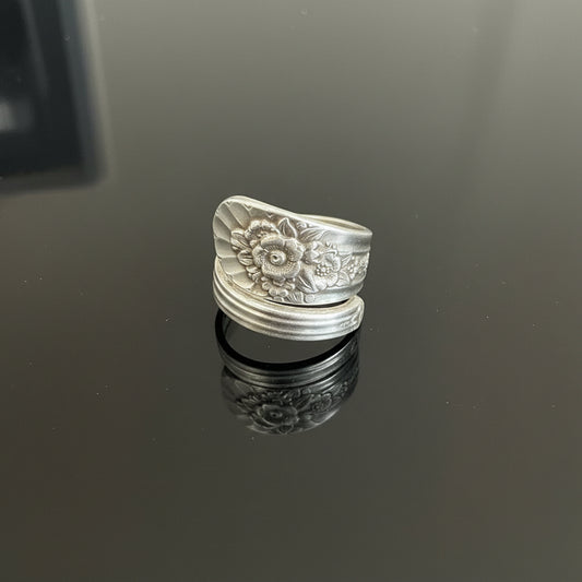 Jubilee (1953) Spiral Spoon Ring - Size 8