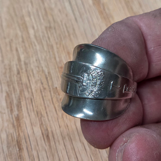 Texas Commemorative Silver Plate Shield Ring - Size 11