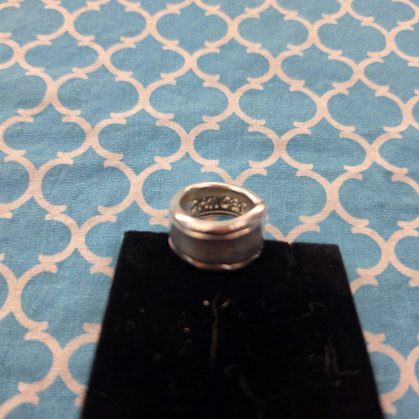 F*^k Prostate Cancer Vintage Silver Plate Spoon Ring