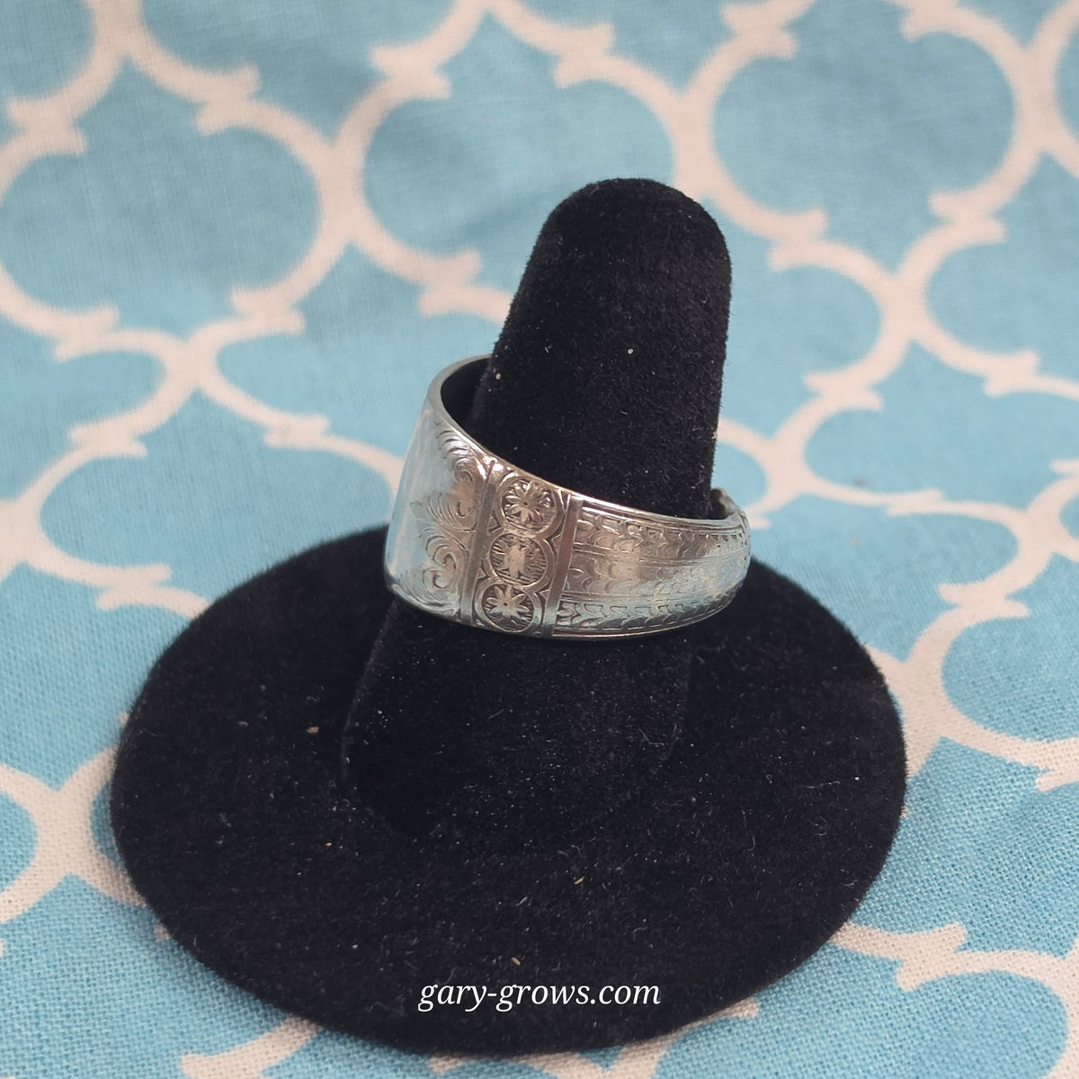 Athens Pattern (1884) Spoon Band Ring - Size 8