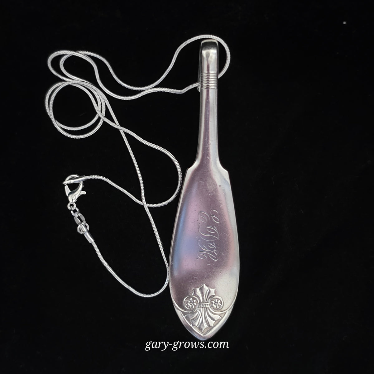 1884 French Silverplate Pendant – Vintage Monogram