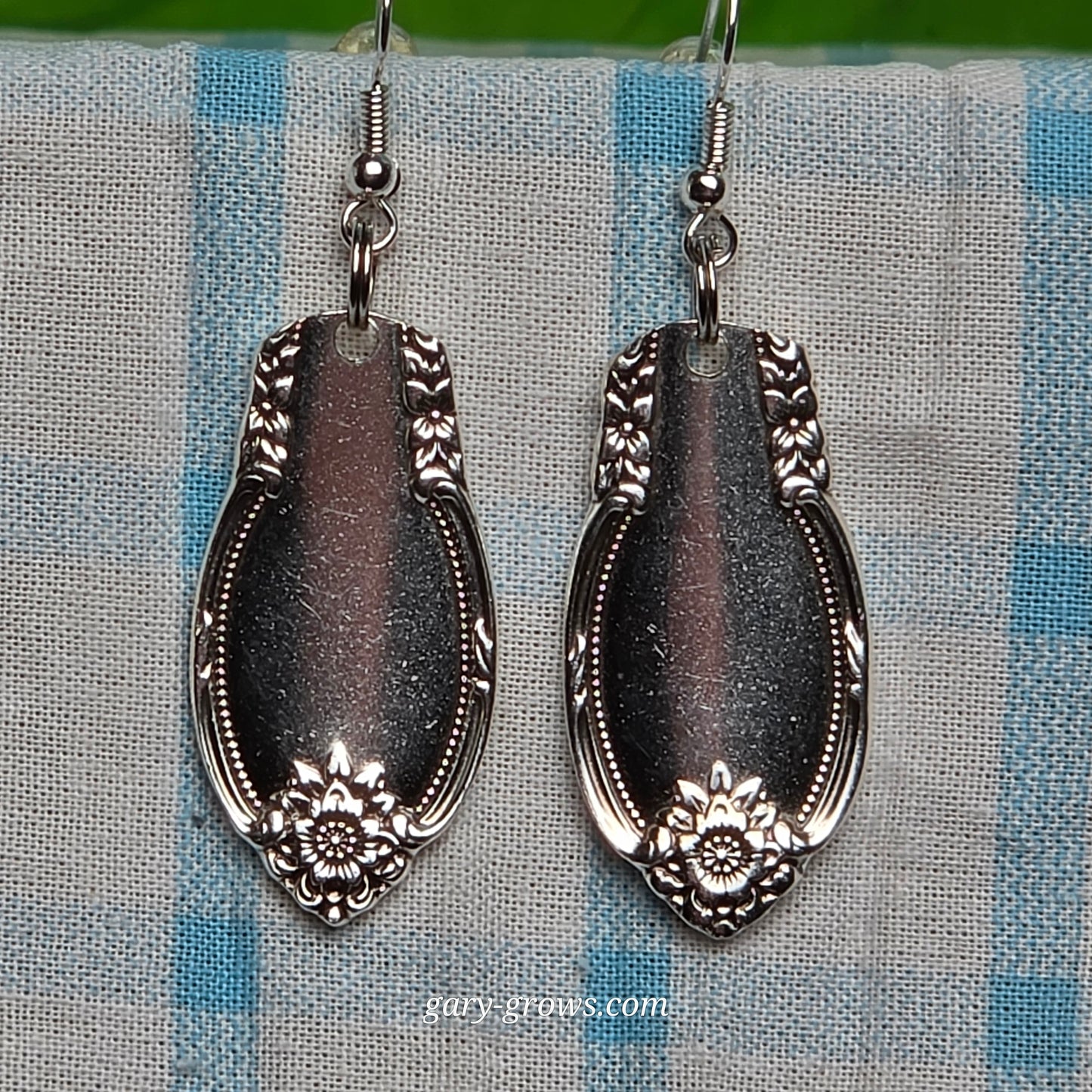 Vintage Silver Plate Spoon Earrings