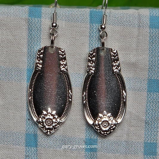 Vintage Silver Plate Spoon Earrings
