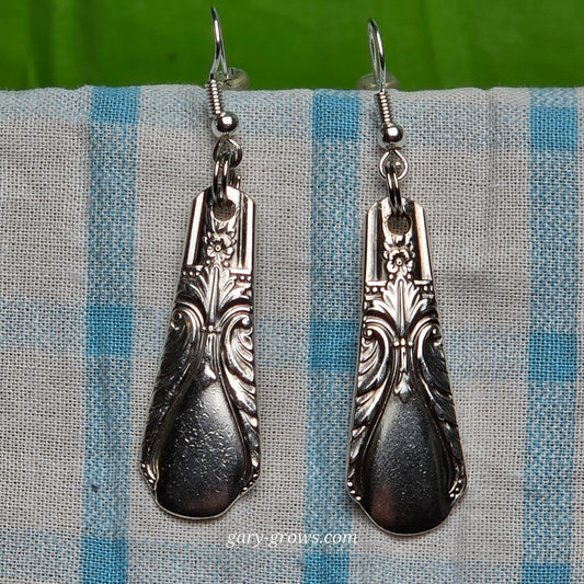 Vintage Silver Plate Spoon Earrings