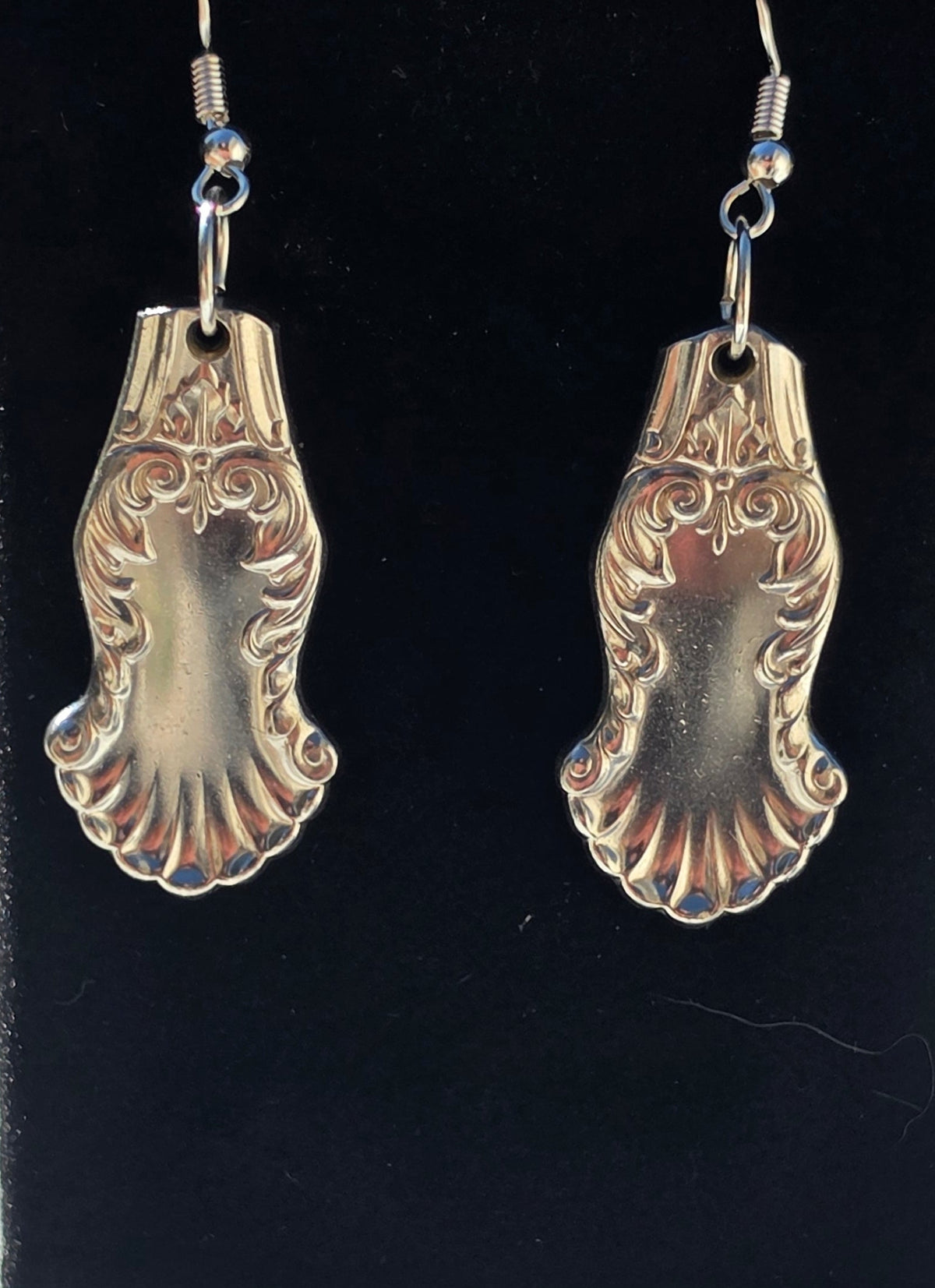 Vintage Silver Plate Spoon Earrings