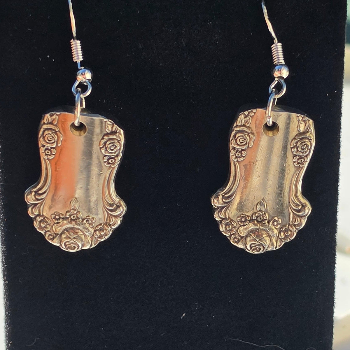 Vintage Silver Plate Spoon Earrings