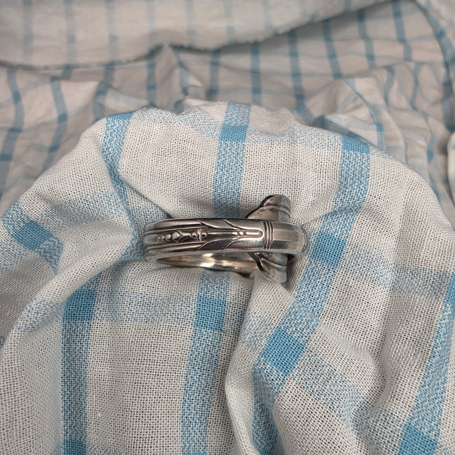 June Nursery Pattern Spoon ring - Size 11