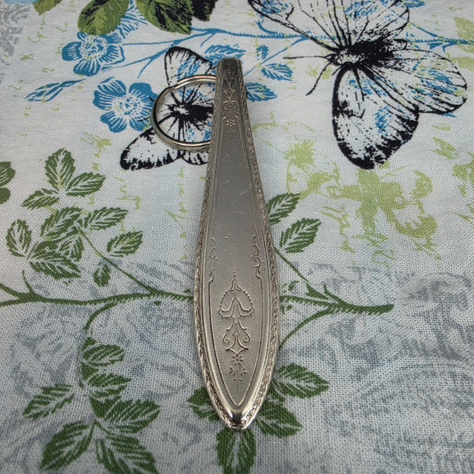 Argosy (1926) Pattern Silver Plated Keychain