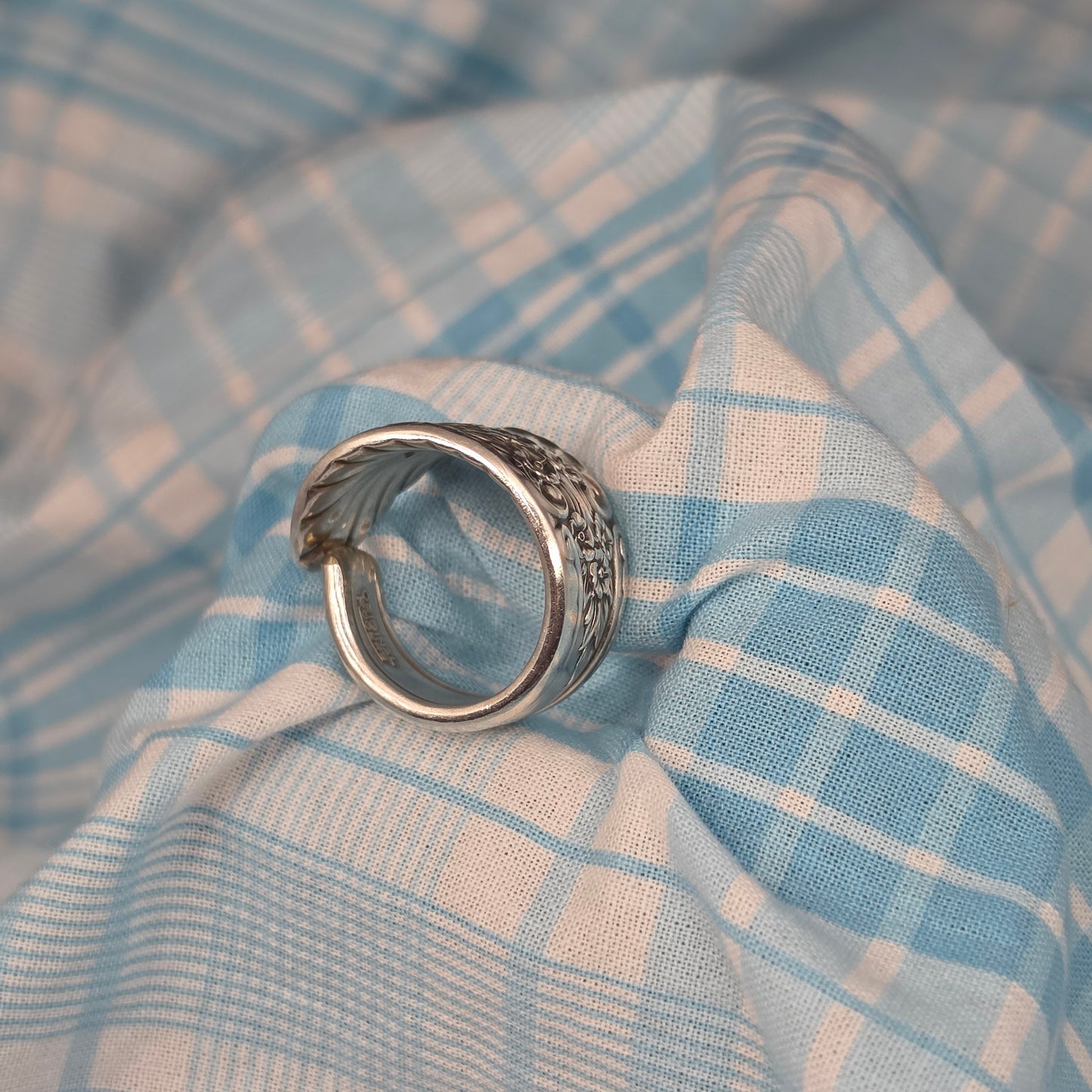 Riviera Revisited Pattern Band Spoon ring - Size 9.5