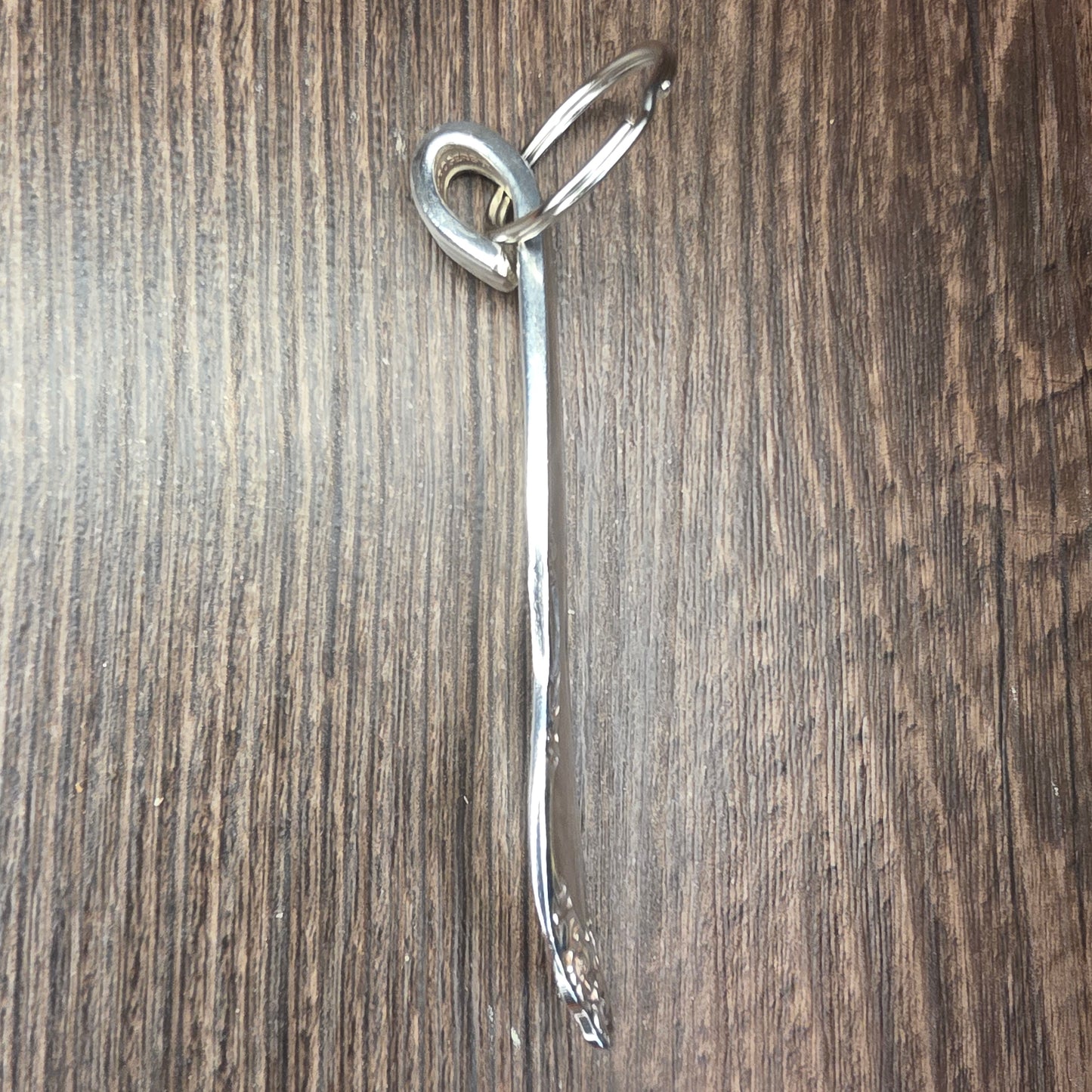 Lady Densmore Pattern Silver Plated Keychain