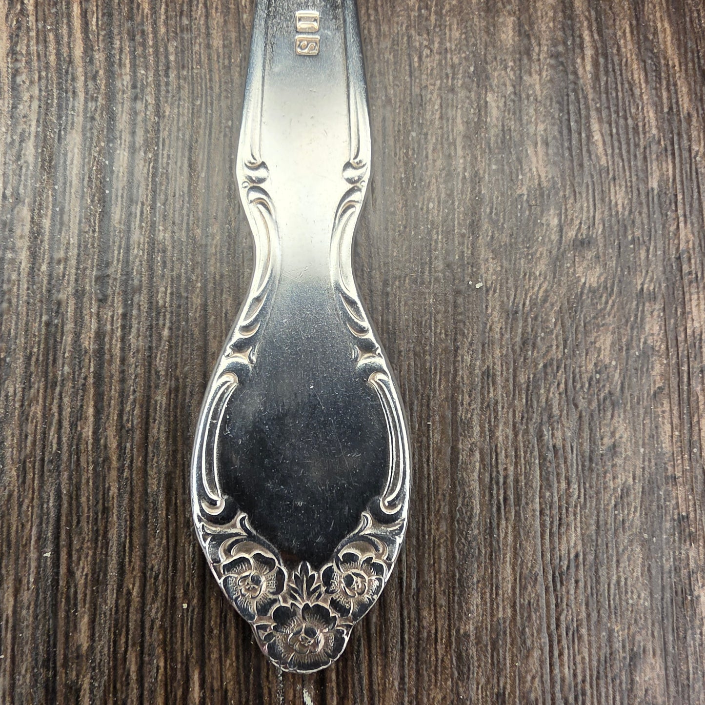 Lady Densmore Pattern Silver Plated Keychain