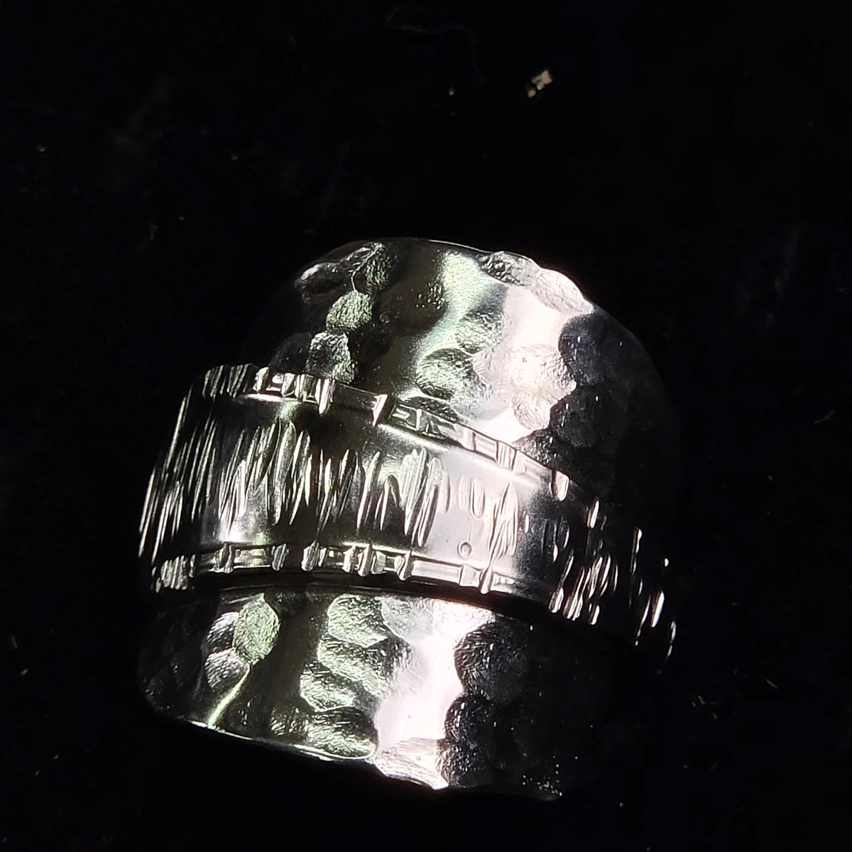 Oneida Demitasse Silver Plate Saddle Ring - Size 11