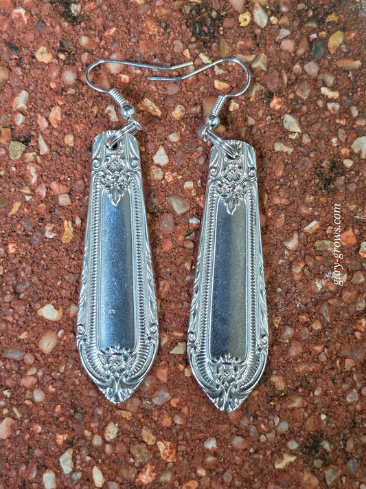 Vintage Silver Plate Spoon Earrings