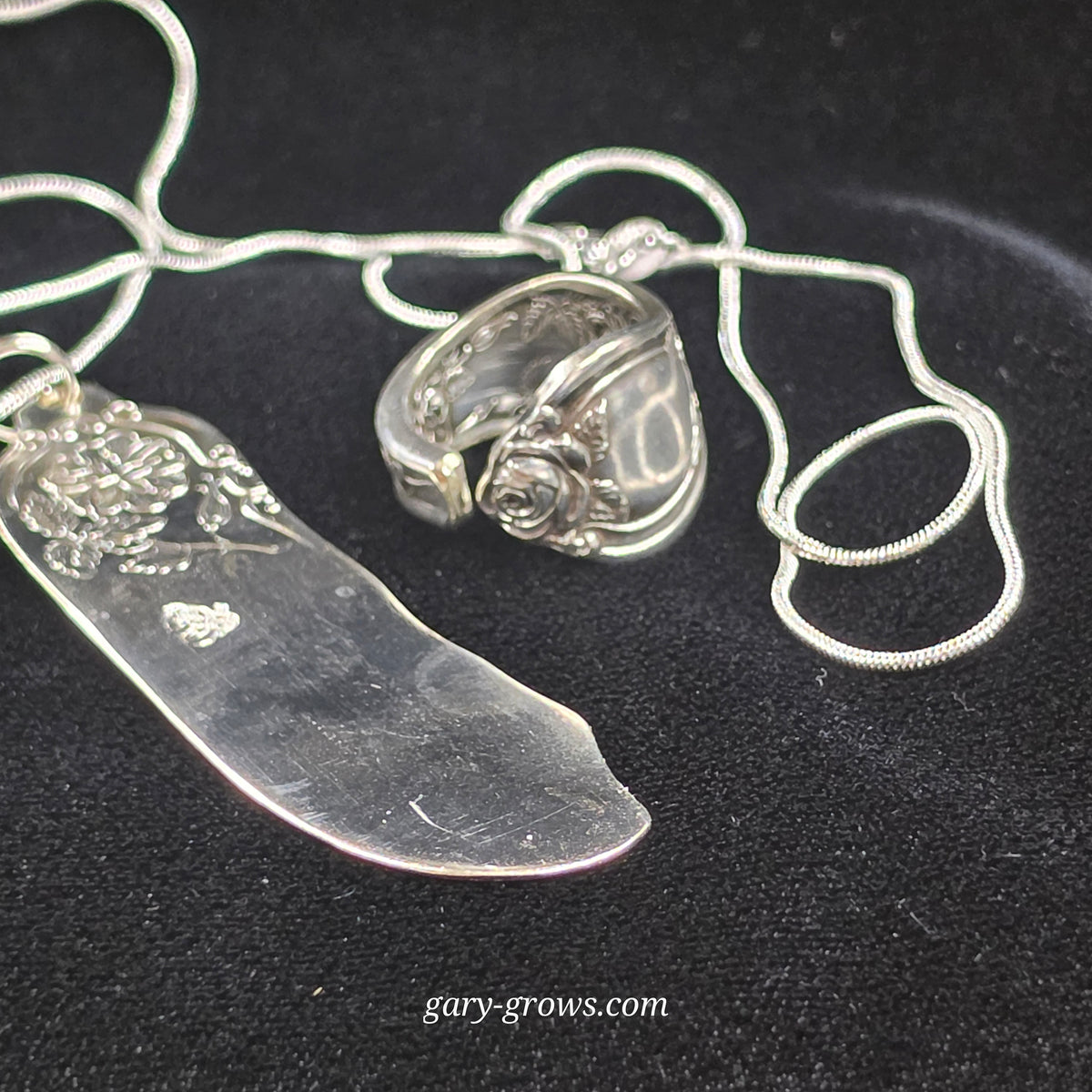 Rose 1903 Butter Spreader Ring & Pendant Set — One Piece, Two Stories