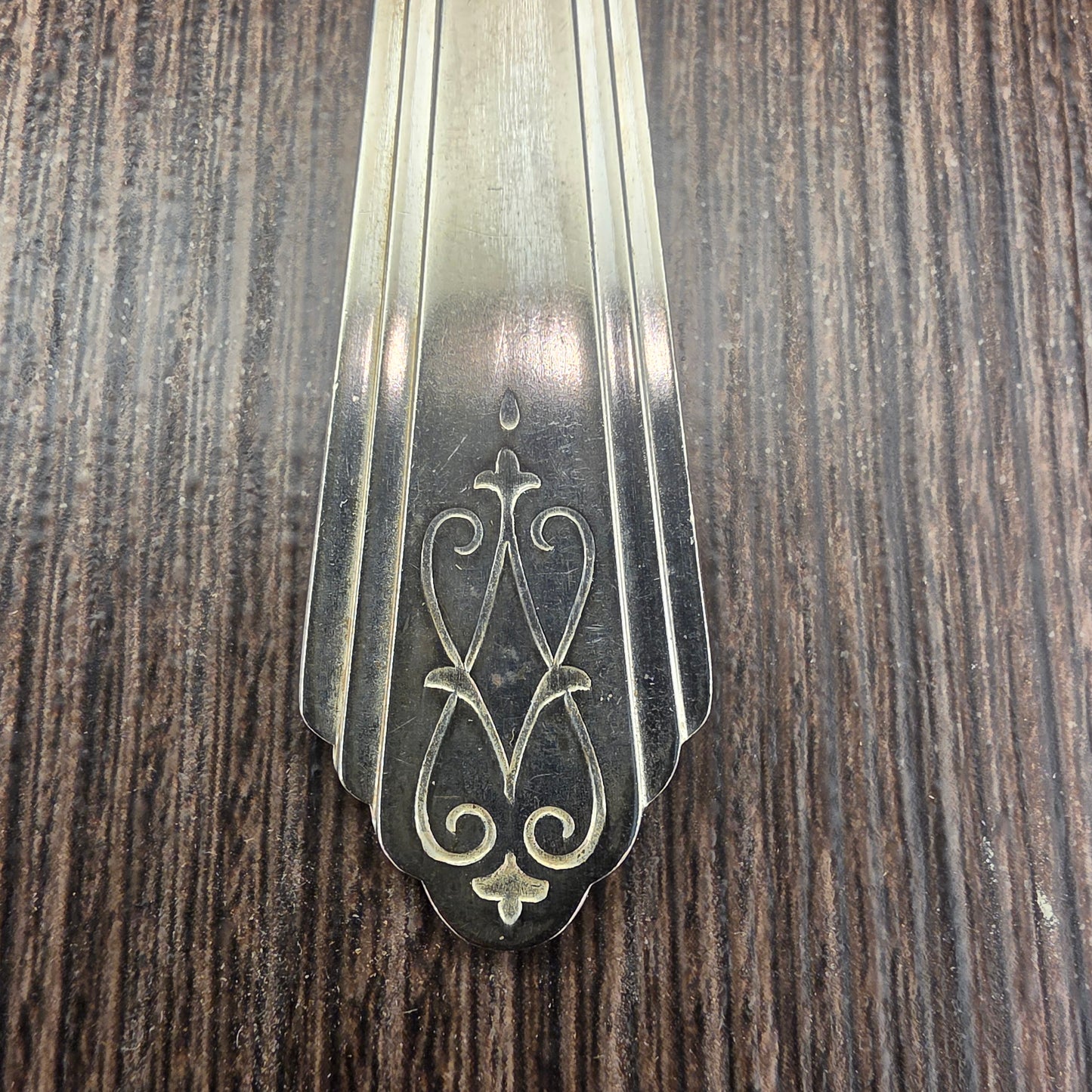 Drexel Pattern Silver Plated Keychain