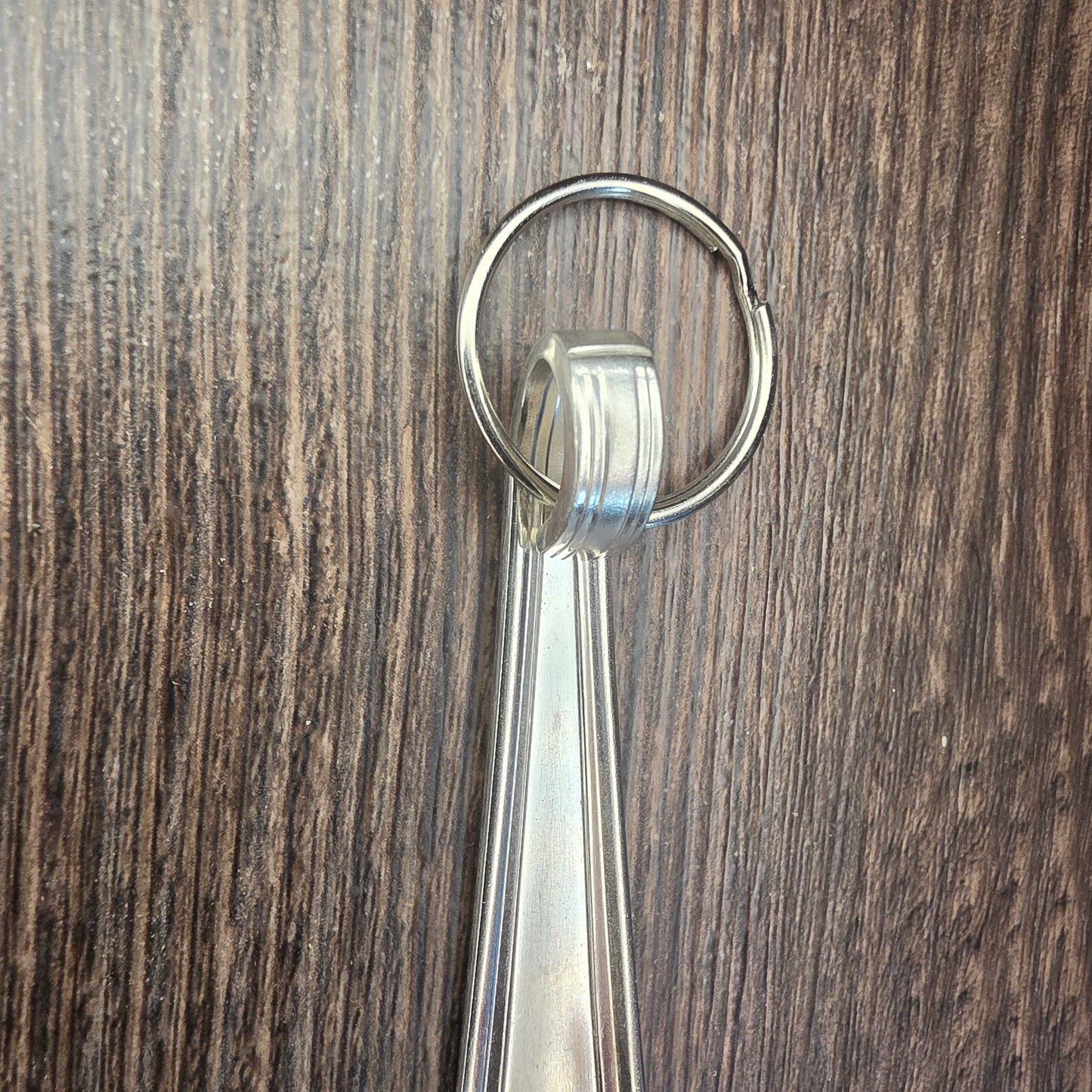 Drexel Pattern Silver Plated Keychain