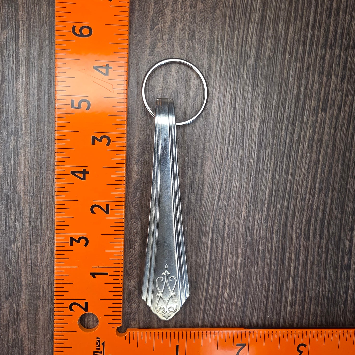 Drexel Pattern Silver Plated Keychain