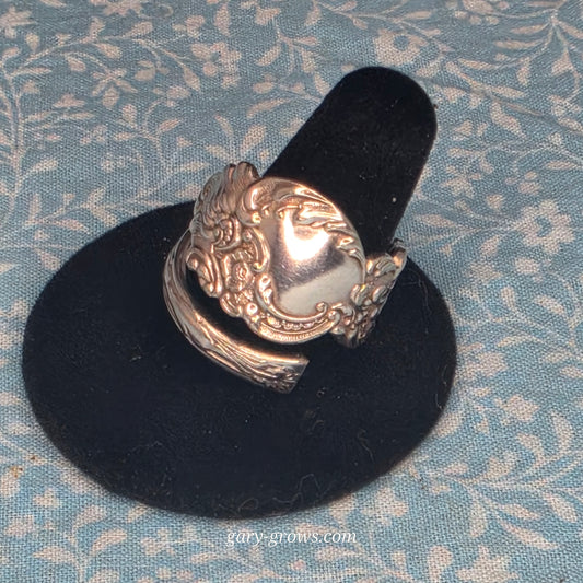 Columbia (1893) Pattern Spiral Spoon ring - Size 10
