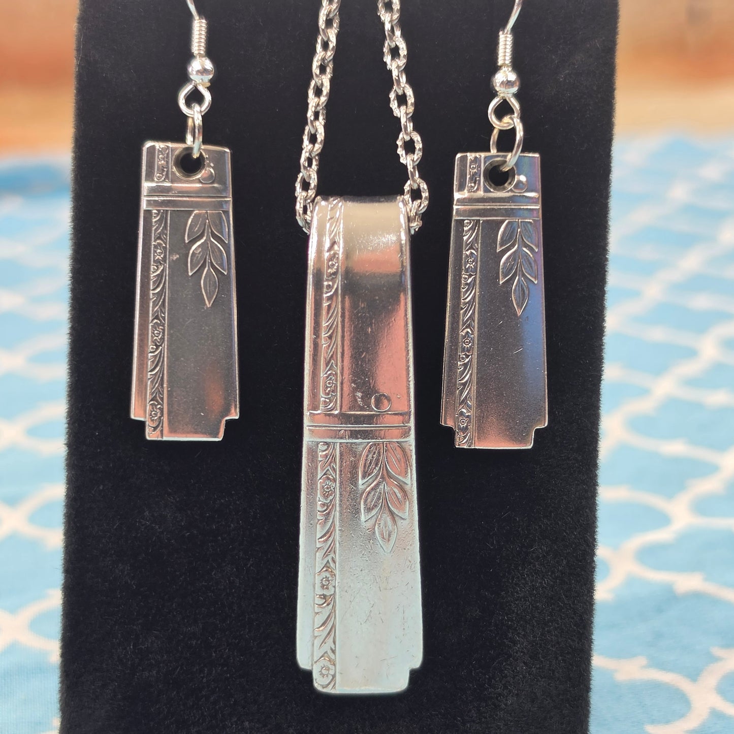 Grenoble 1938 Earring and Pendant Matching Set