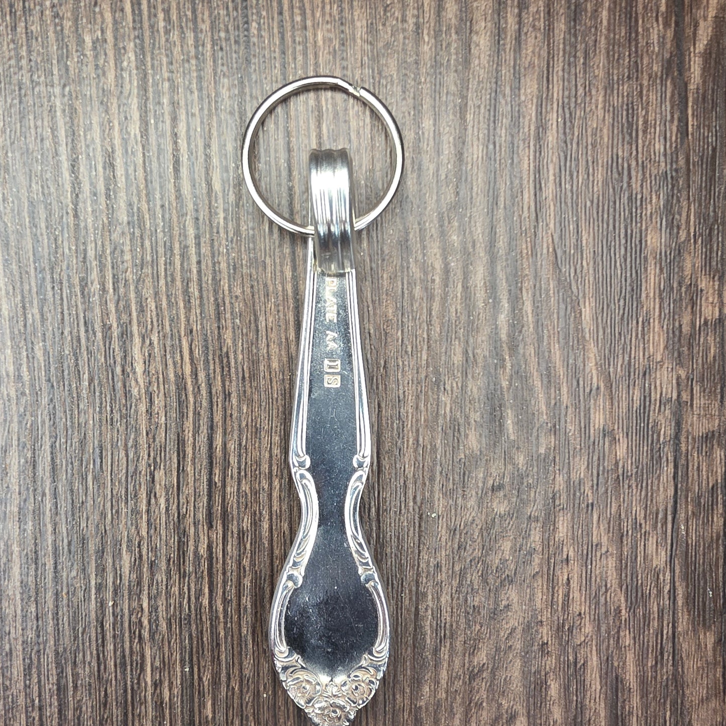 Lady Densmore Pattern Silver Plated Keychain