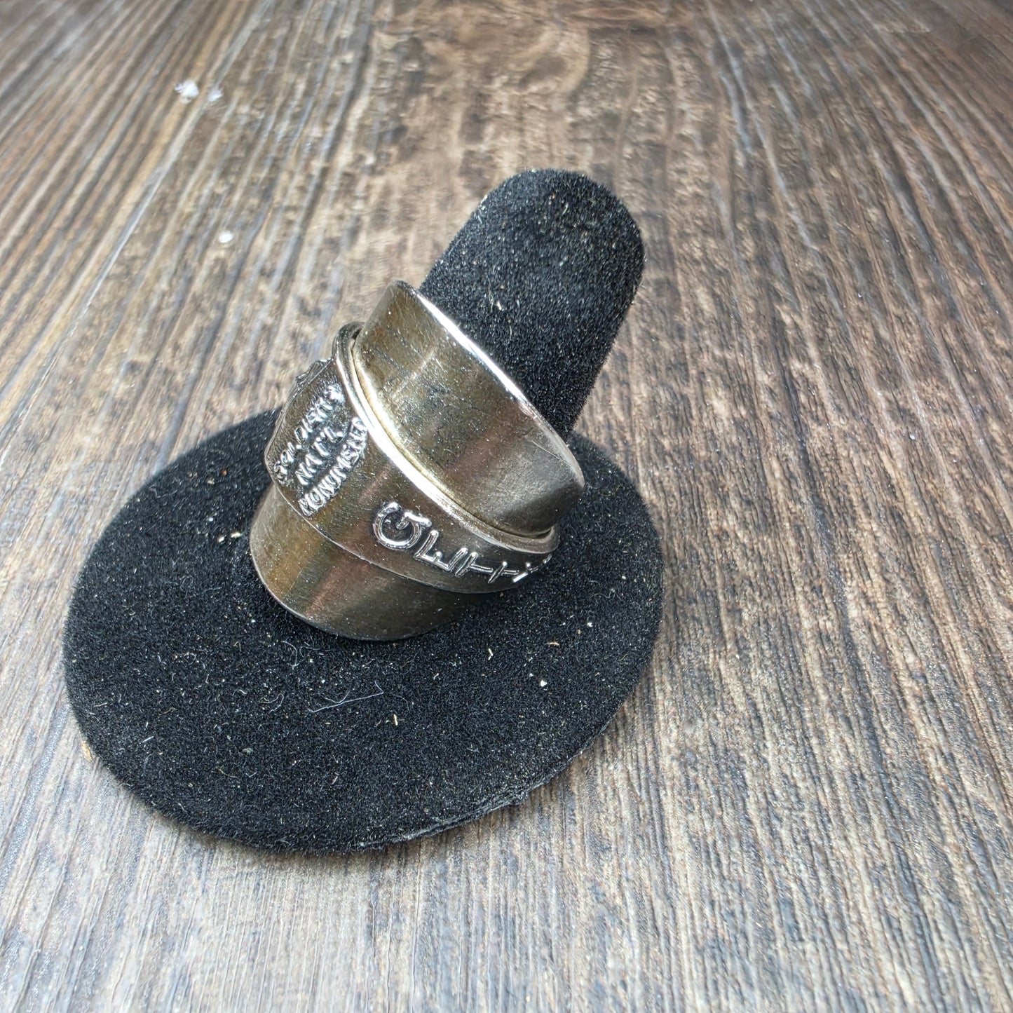 Gettysburg Commemorative Silver Plate Shield Ring - Size 9