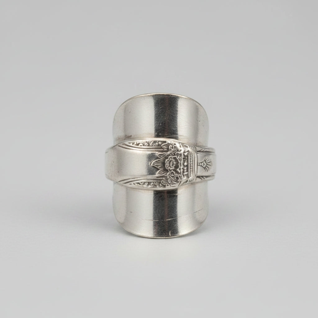 First Love (1937) Pattern Spoon Shield Ring