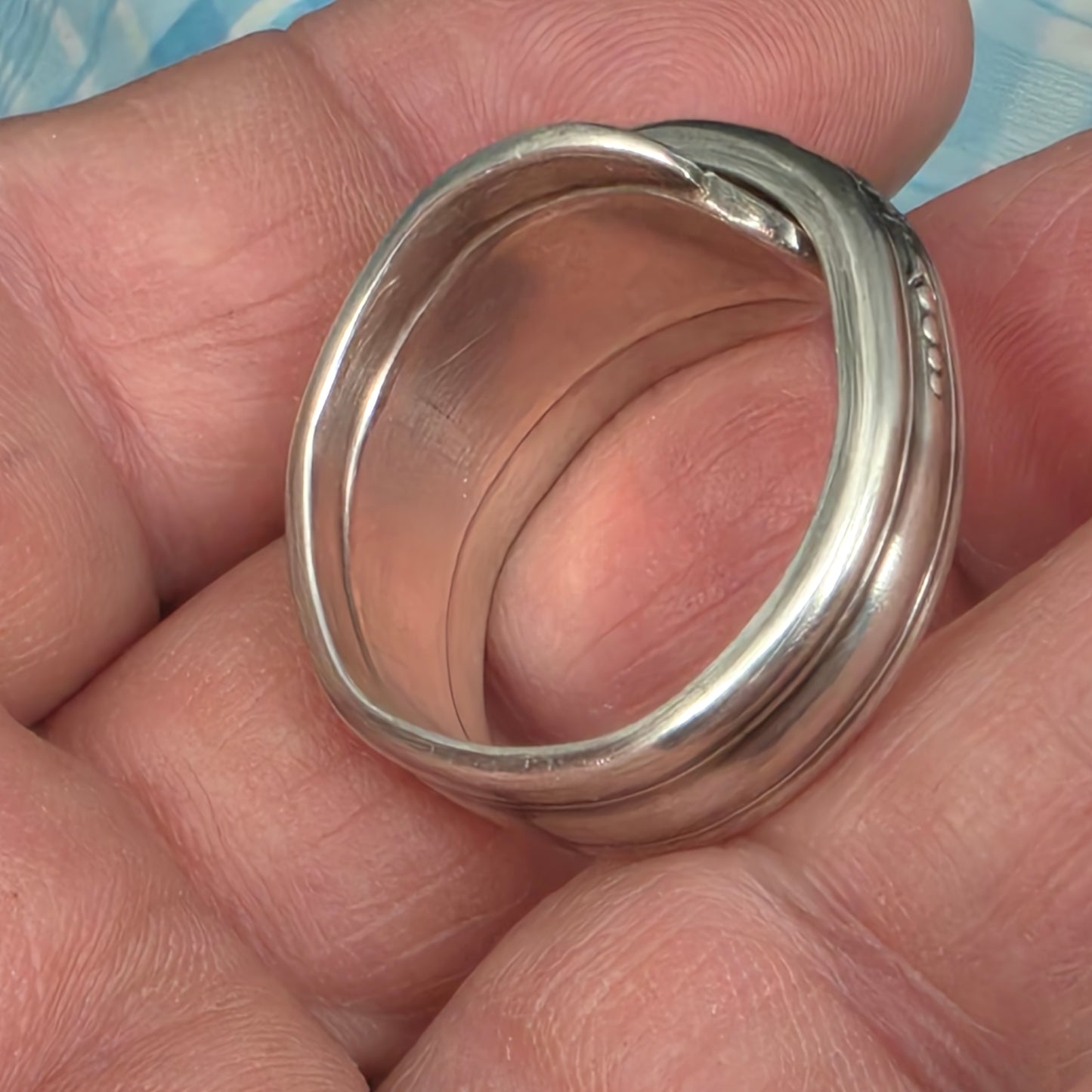 June Nursery Pattern Spoon ring - Size 14