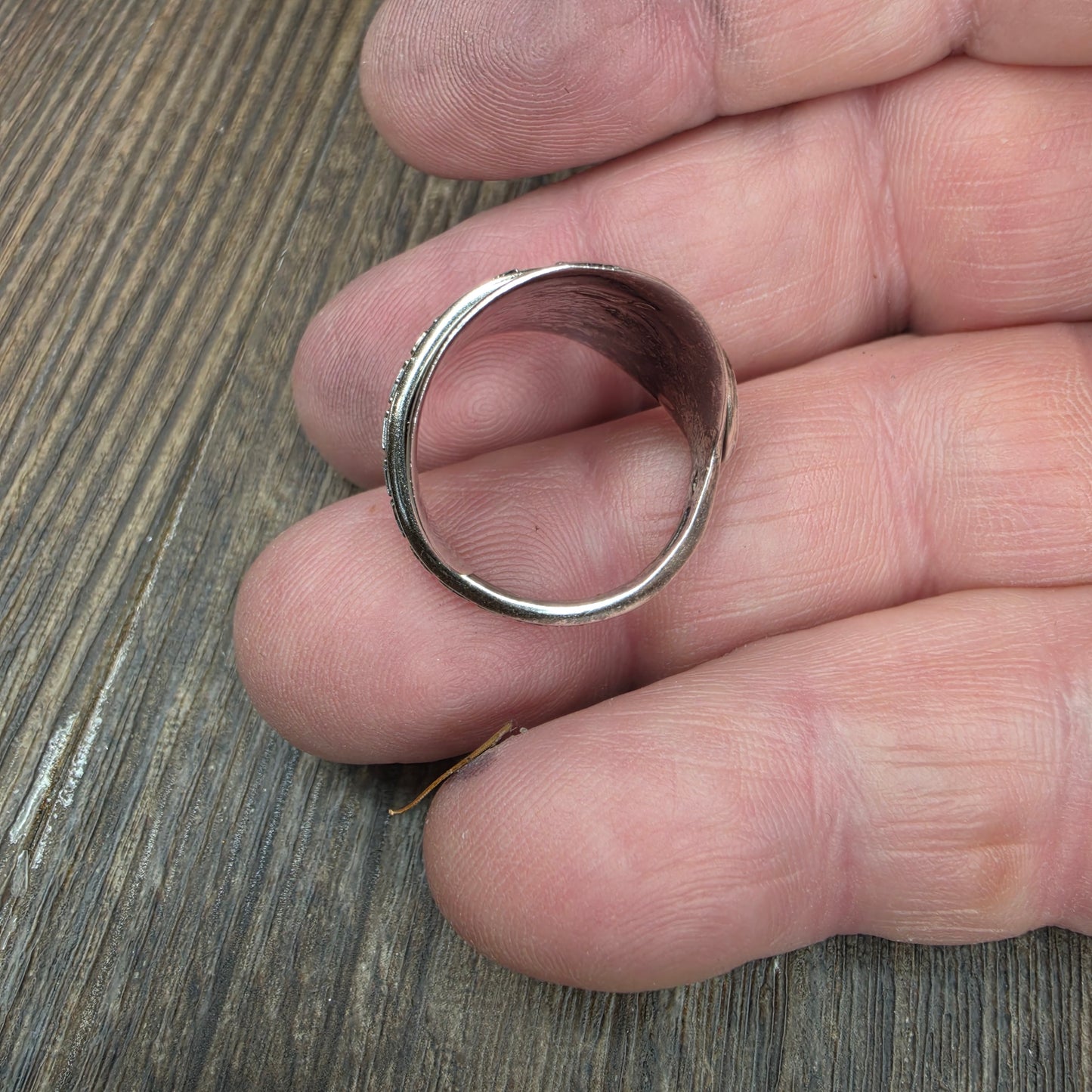Gettysburg Commemorative Silver Plate Shield Ring - Size 9