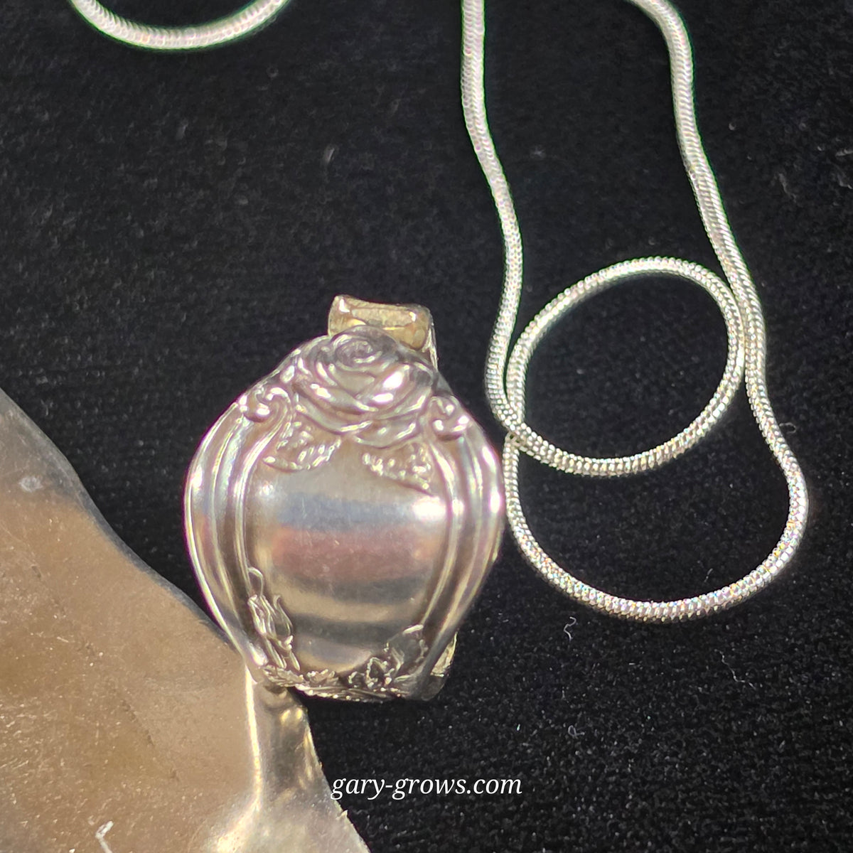 Rose 1903 Butter Spreader Ring & Pendant Set — One Piece, Two Stories
