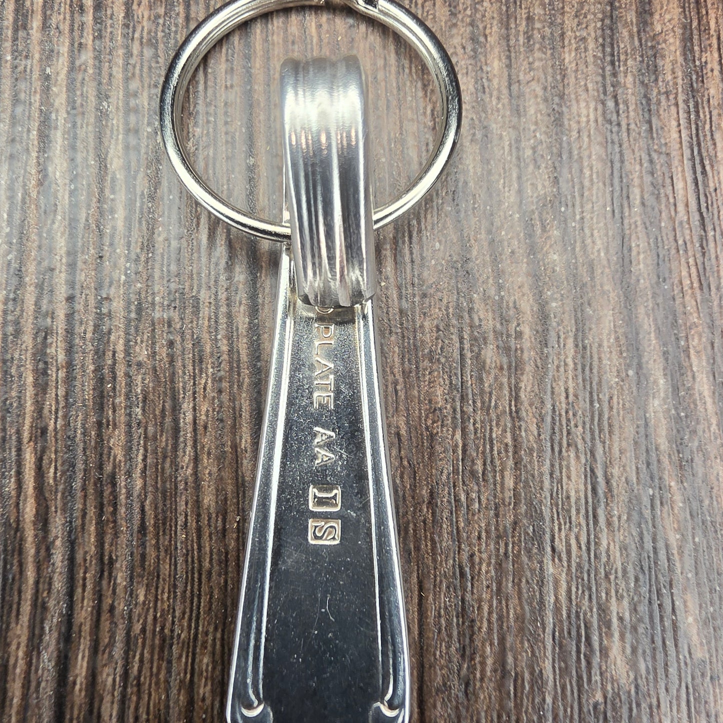 Lady Densmore Pattern Silver Plated Keychain