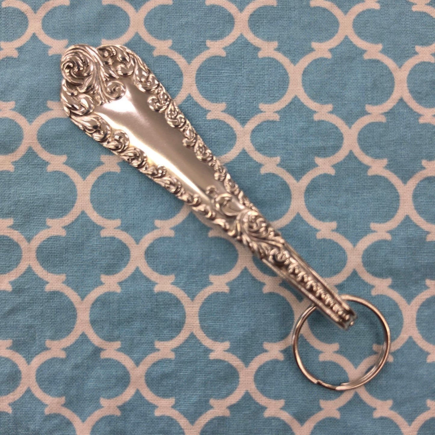 Liberty (1895) Pattern Silver Plated Keychain
