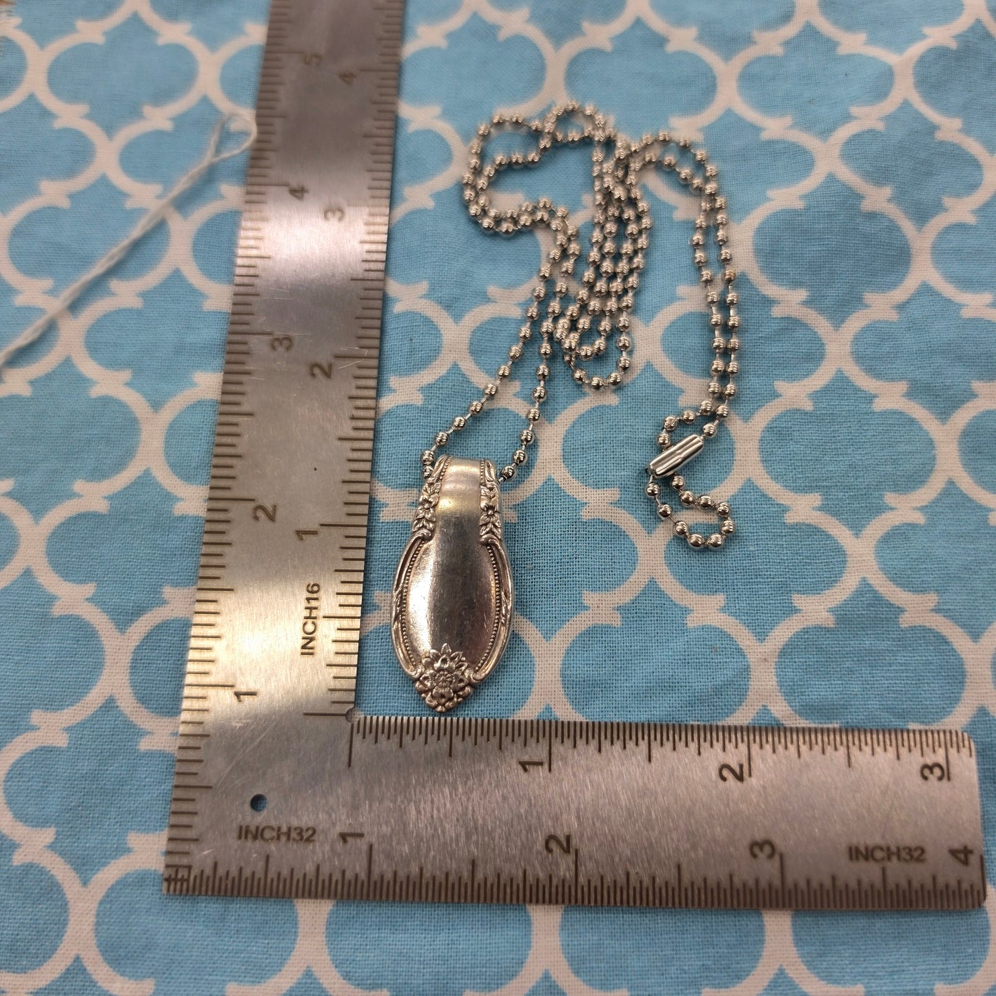 Rememberance (1948) Pattern Silver Plate Pendant