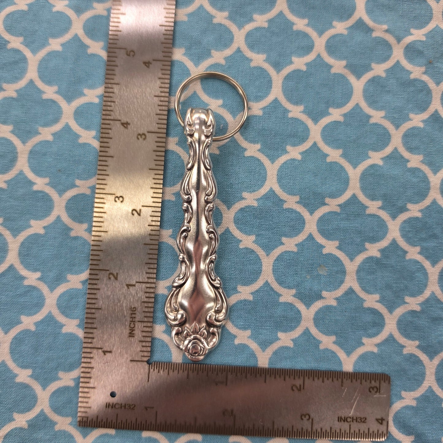 Beethoven (1971) Pattern Silver Plated Keychain